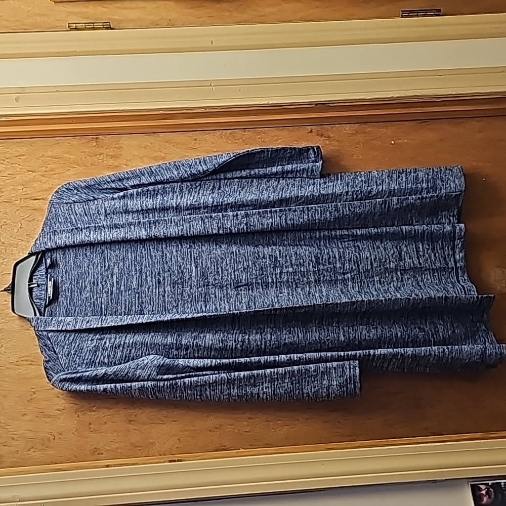 Lands End , xs blue topper, third piece, variegated blue